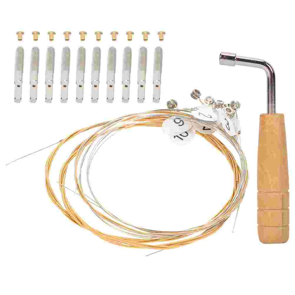 

Lyre Strings Harp String Pegreplacement Tuning Pegs Set Wrench Changing Part Kit Nail Practical Parts Useful Accessory Full Pin