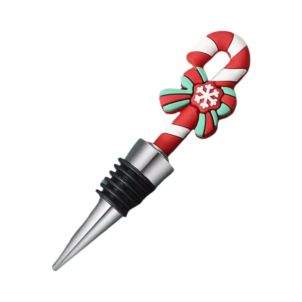 Веселая рождественская пробка для вина расширяющаяся бутылки с напитками