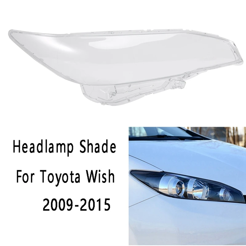 

Автомобильный налсветильник фонарь, ксеноновый налобный фонарь, прозрачная крышка объектива для Toyota Wish 2009-2015, автомобильные аксессуары Facelift