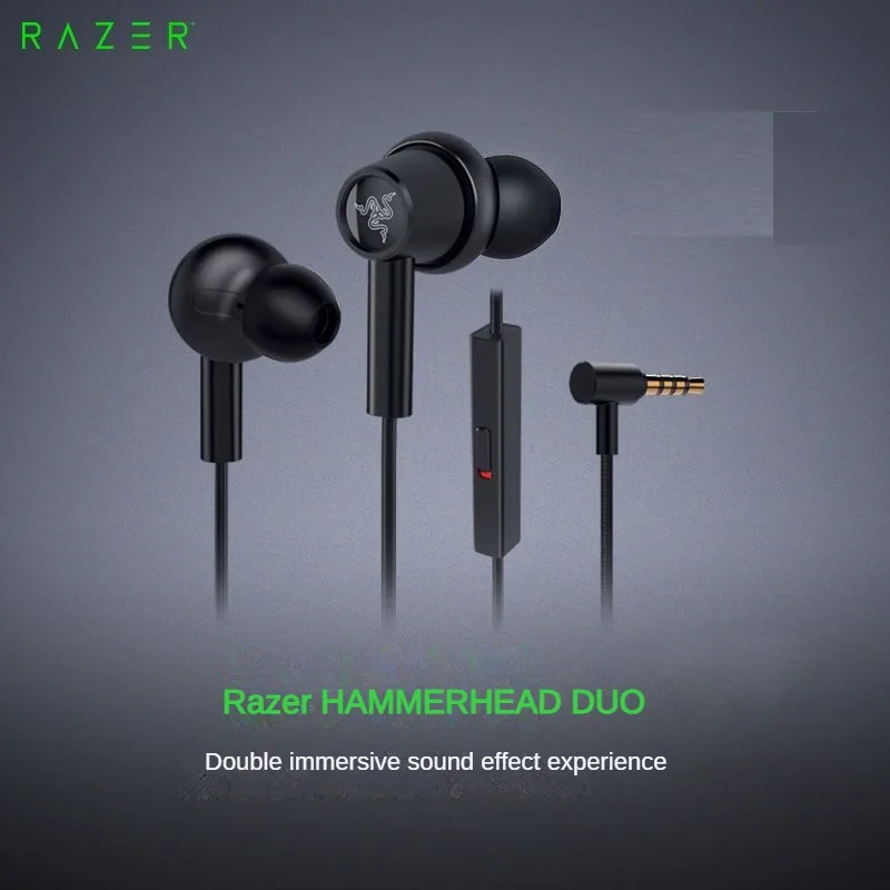 Игровые наушники-вкладыши Razer Двухъядерные 3 5 мм с микрофоном