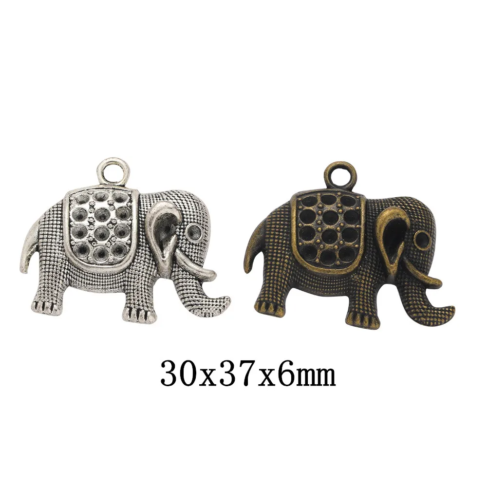 

10pcs elephant Craft Supplies Charms Pendants for DIY Crafting Jewelry Findings Making Accessory 351