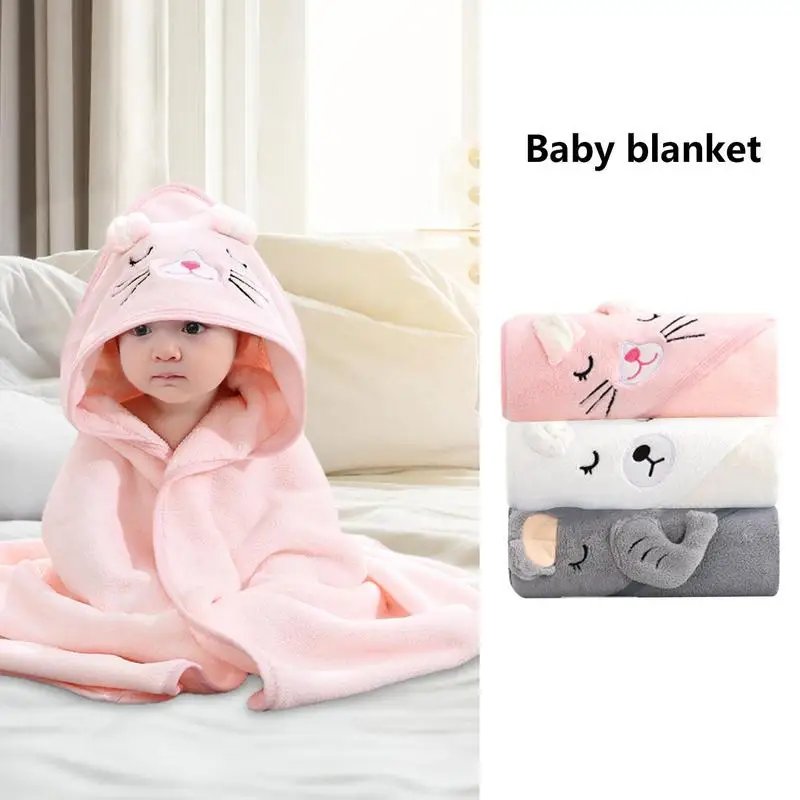 Baby Hooded Towels Ultra Soft And Super Absorbent Newborn Kids Bathrobe Blanket Warm Sleeping Swaddle Bath Towels For Infant