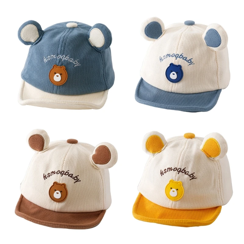 

Детская шапка Y55B в виде медведя, милая мультяшная бейсболка, Солнцезащитная для весны и лета, детская бейсболка, выходная шапка, тема медведя