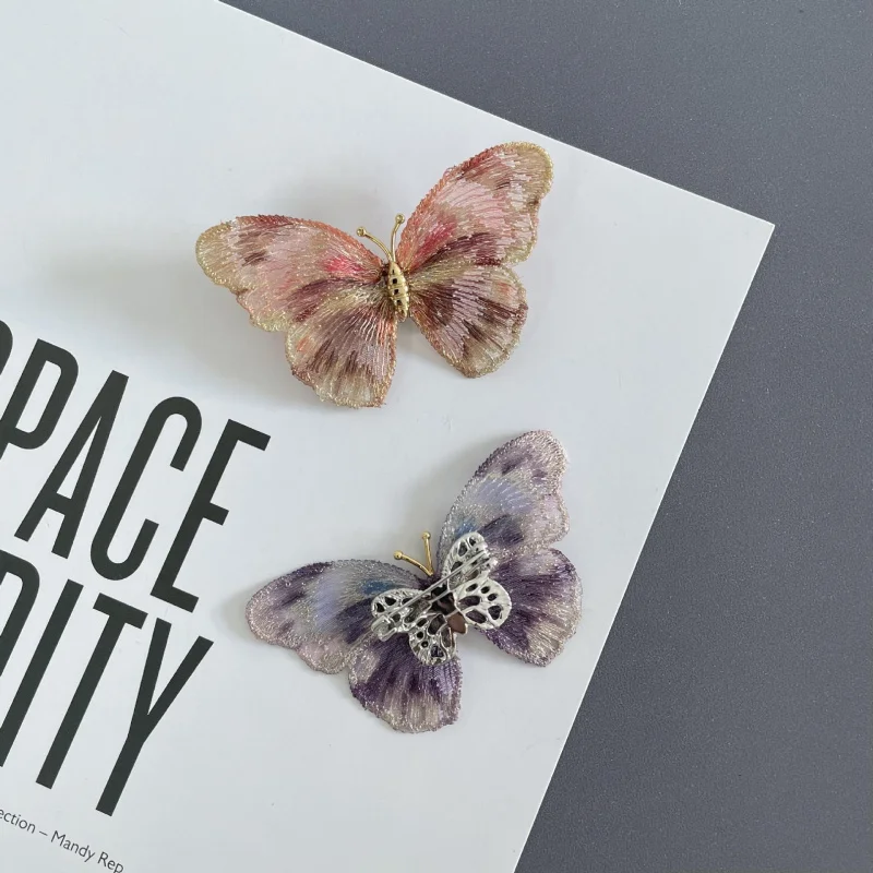 Huaqiao орнамент высокого класса вход люкс вышитая брошь-бабочка шкаф