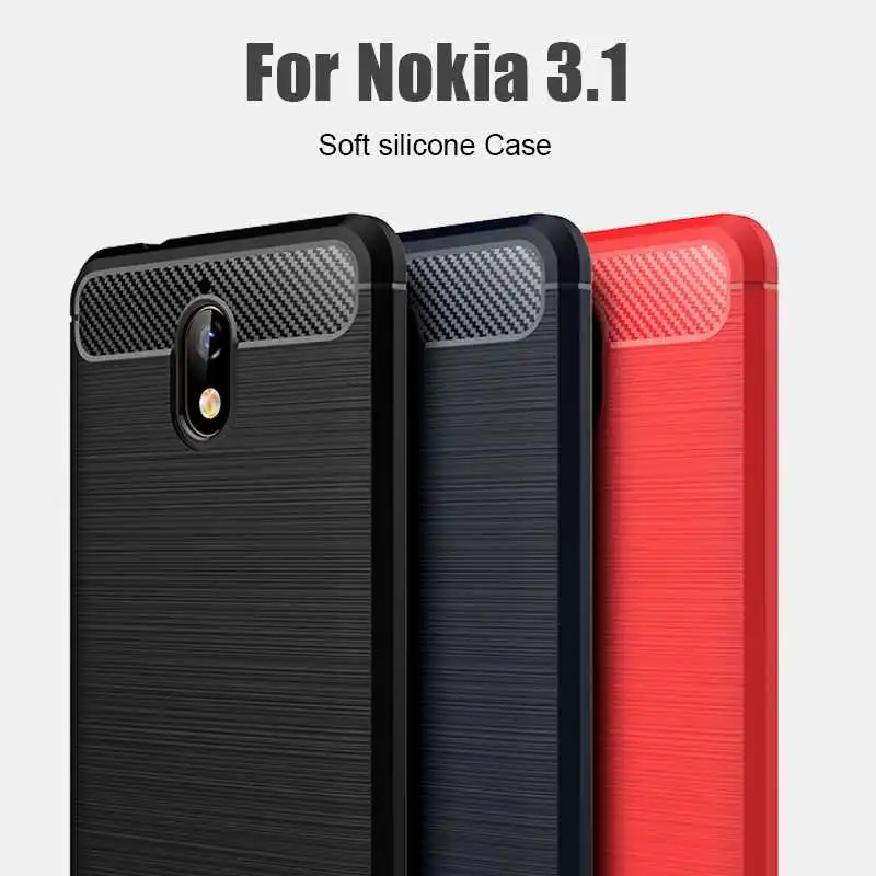 

Mokoemi Shockproof Soft Case For Nokia 3.1 Plus Phone Case Cover