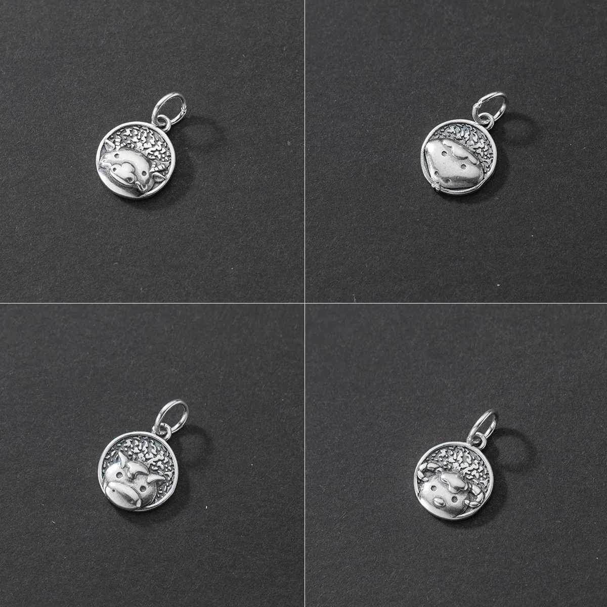 MEETSOFT Подвеска из стерлингового серебра 925 пробы в ретро-стиле с 12 знаками Зодиака