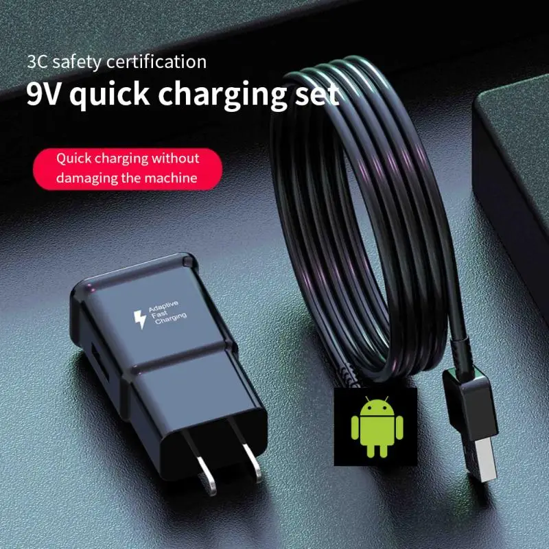 

Original for Samsung QC2.0 Fast Charger Wall Adapter Quick Charging Type C Cable For Galaxy S10 S20 S21 22 Note A8S A9S A6S A80