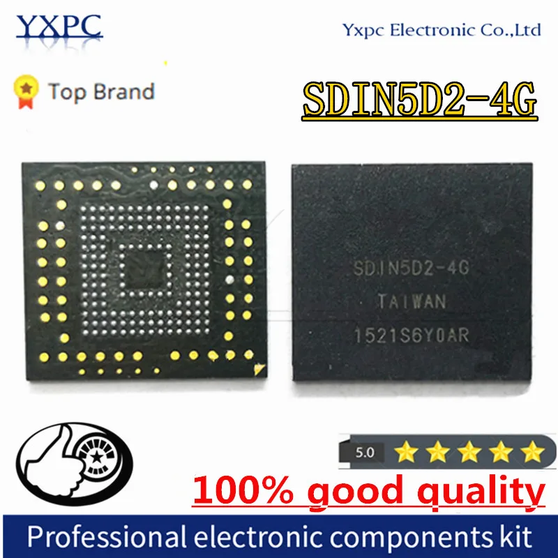 Флэш-память SDIN5D2-4G SDIN5D2 4GB BGA153 NAND EMMC, чипсет IC с шариками