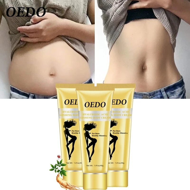 

3PCS Hyaluronic Acid Ginseng Slimming Cream Reduce Cellulite Lose Weight Burning Fat Slimming Cream Health Care Burning Creams