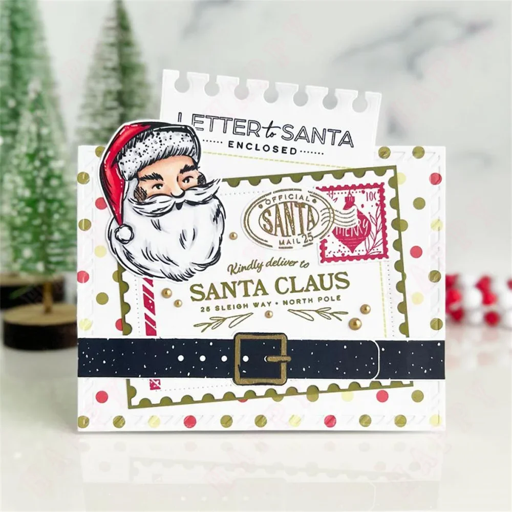 Набор трафаретов North Pole Mail новинка металлические штампы сделай сам скрапбукинг