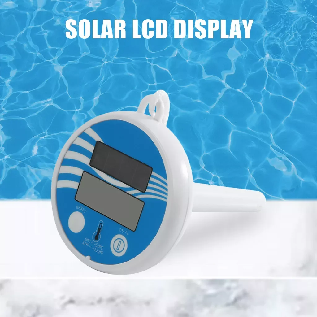 

Solar Powered Digital Thermometer Accurate Water Temperature Gauge Easy Measure Tool Indoor Outdoor Swimming Pool Spas Hot Water