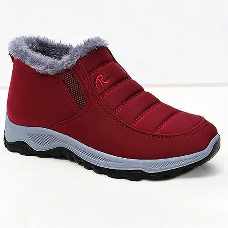 Women's Boots Unisex Winter Shoes Women Waterproof Snow Boots Female Slip On Casual Shoe Plush Footwear Men's Ankle Botas