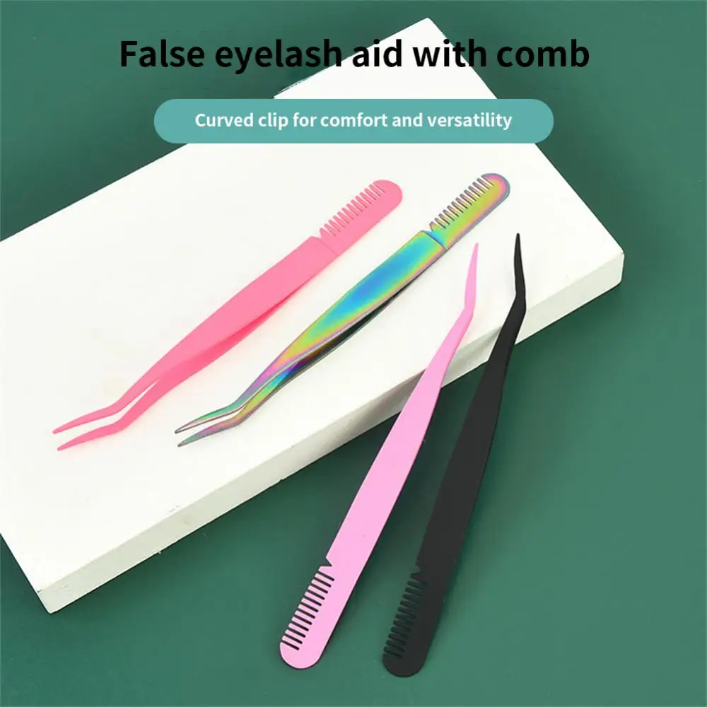 

Color False Eyelash Tweezers Grafting Clip Feather Clip Eyelash Tweezer High-precision Eyelash Grafting Tweezers Makeup Tools