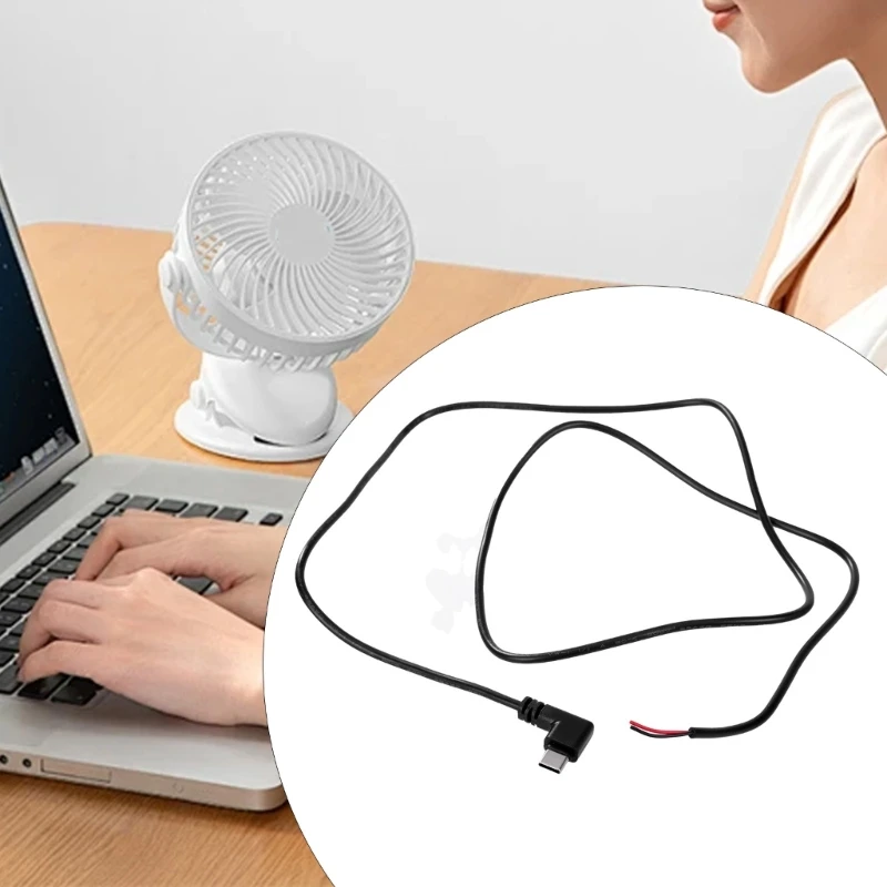 Кабель питания USB с косичкой 2 контакта голый шнур 22AWG поддержка зарядки 5 В 3 А E8BE