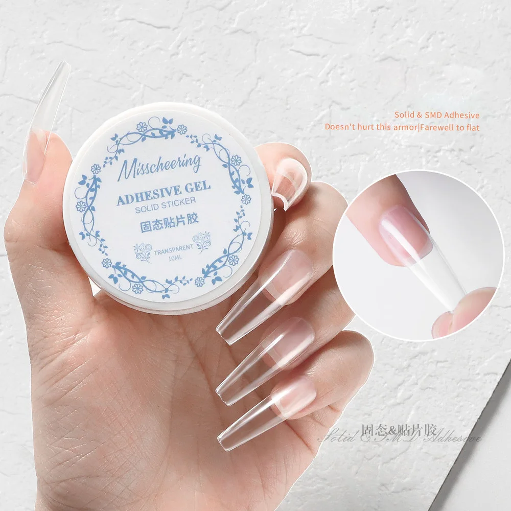 2022 легко приклеиваемый твердый патч для ногтей Гель-лак клейкий УФ-клей не