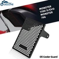 motorcycle accessories aluminium oil cooler guard for ducati monster 1100 s monster 796 2010 2016 1100 evo 2011 2012 2013 2015