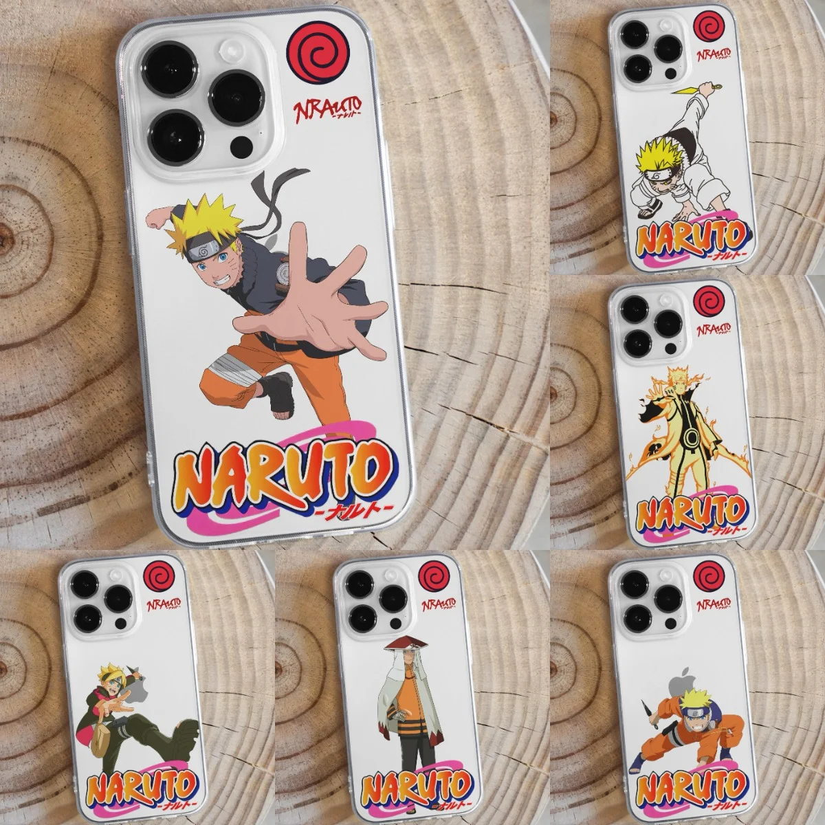

Iphone 13 12 11 X XR XS 8 7Plus 14 Pro Max Case Toys Transparent Uzumaki Naruto Anime Ninja Soft Wear Resistant Silicone Mobile
