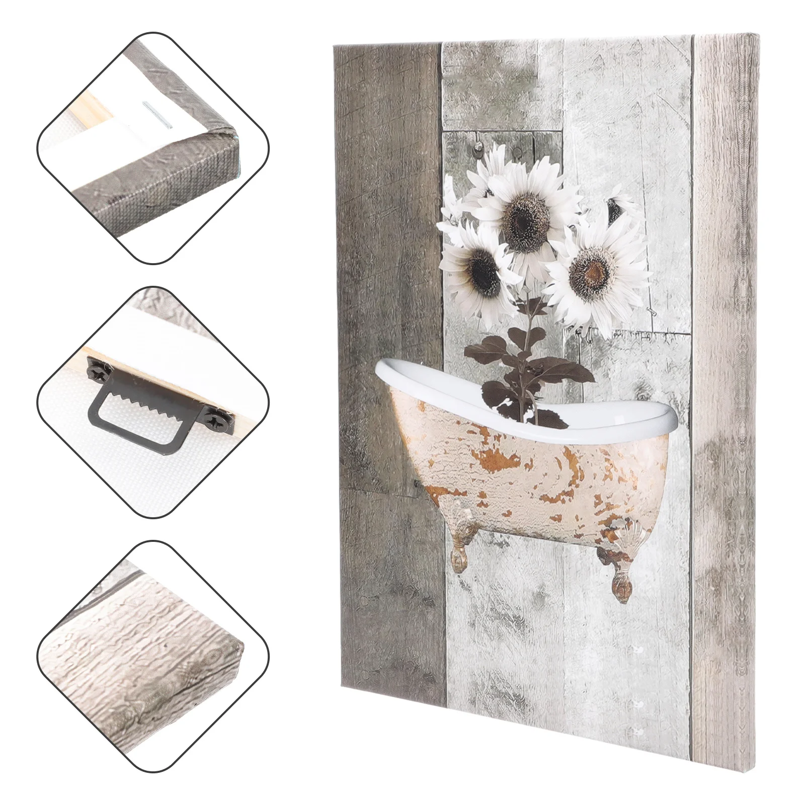 

Pictures Bathroom Canvas Wall Living Bedroom Paintings Household Sunflower