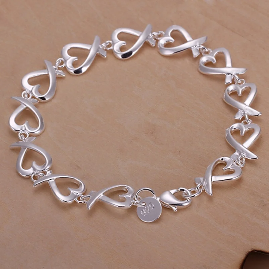 

NUMBOWAN 925 silver Bracelets For women wedding lady cute noble pretty Jewelry fashion nice chain free shipping hot gifts