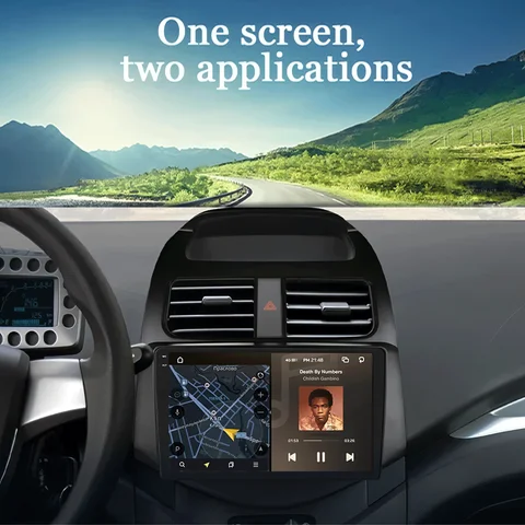 Видеоплеер Android 15, автомобильное радио Carplay для Chevrolet Spark Beat Matiz Creative 2010 2011 2012 2013 2014, мультимедиа, GPS, стерео