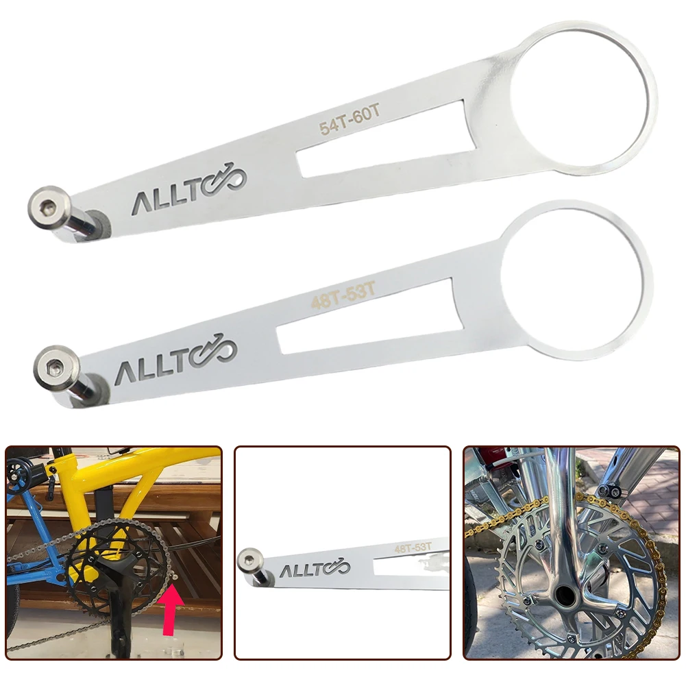 Bicycle Accesseries Foldable Bike Guide Single Disc Sprocket Chain Cycling Silver 48 53T 54 60T Bikes