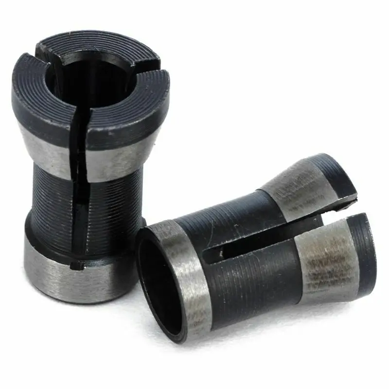 

2PCS Set High Precision Collet Chuck Set 6.35mm & 8mm Engraving Trimming Machine