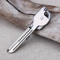 creative kitchen outdoor multifunctional key chain multifunctional tool 6 in 1 folding mini knife bottle opener