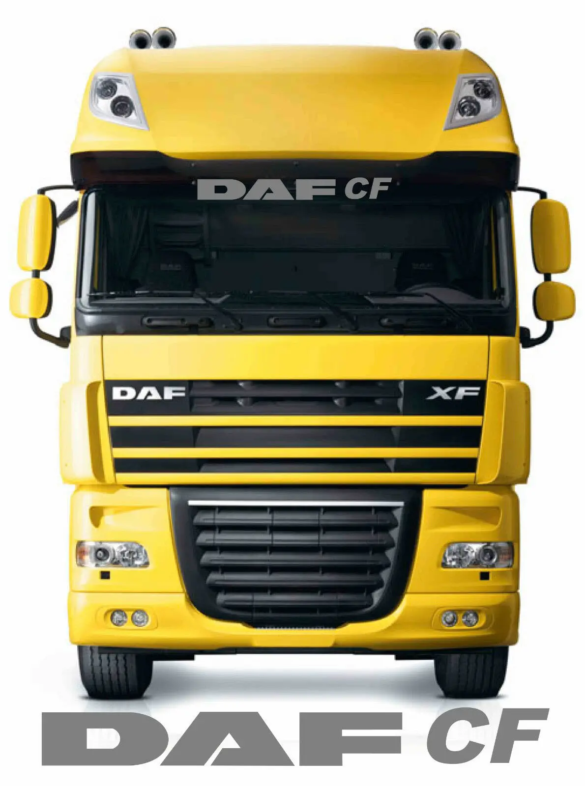 

For Daf CF Truck sun visor sticker/decal for Inside front windscreen lorry cabs
