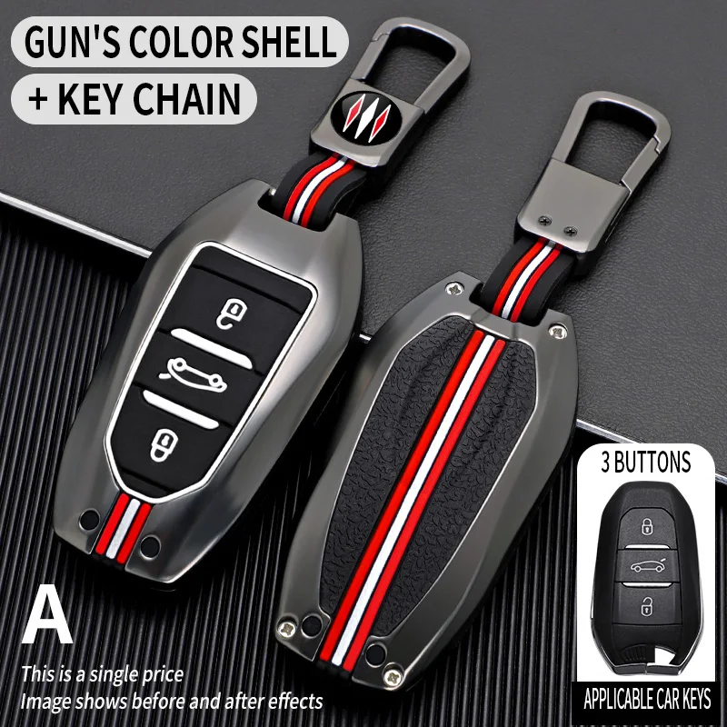 

Чехол Для Ключей От Машины Для Peugeot 2008 3008 4008 5008 308 408 Citroen C1 C2 C4 C6 DS3 DS5 Picasso Grand Брелок Защитный ...