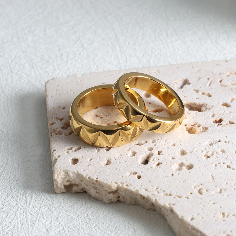 ZMfashion 5 мм 7 пара обручальных колец корейские простые треугольные дуговые кольца