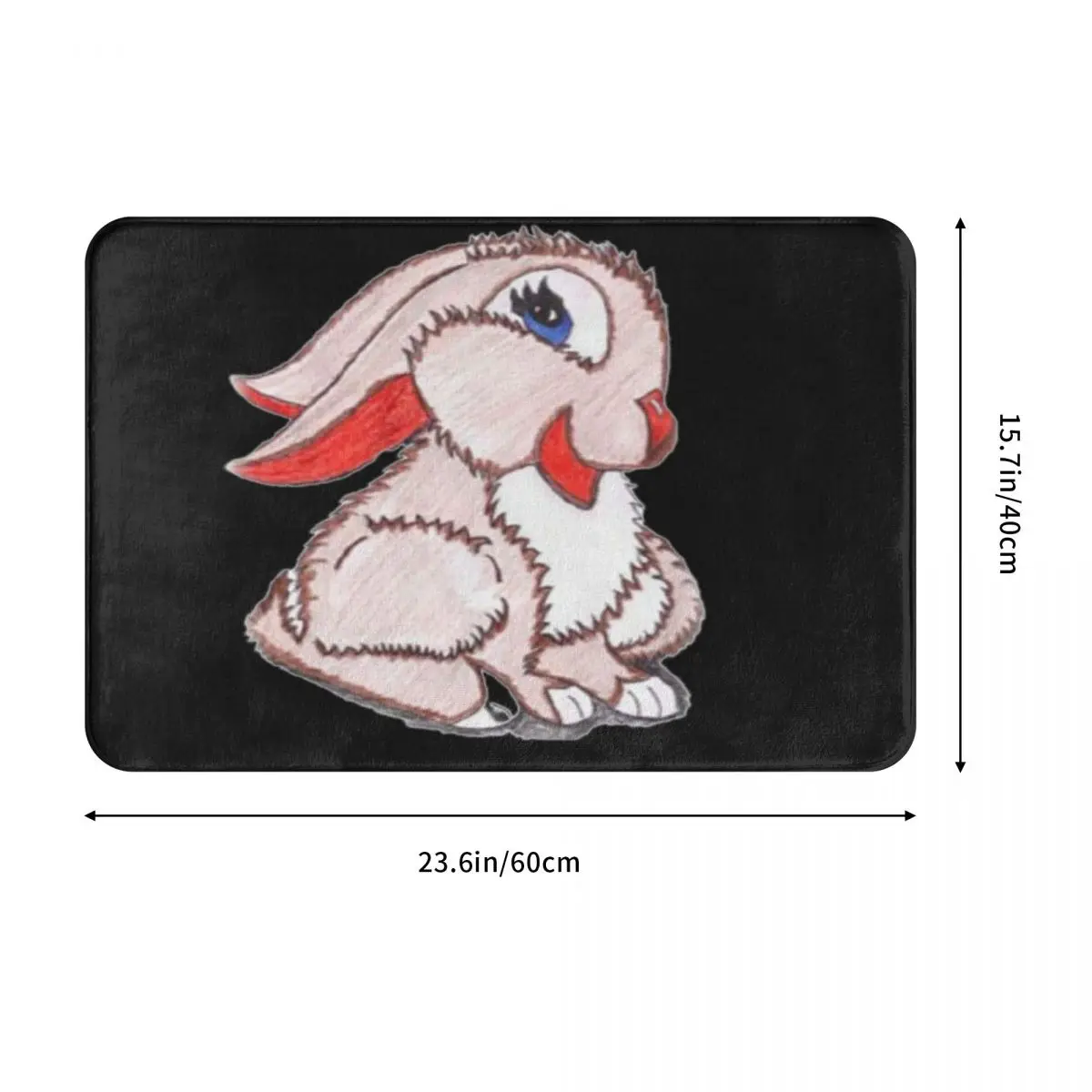 Милый ковер в виде кролика животного для украшения входа гостиной дома кухни