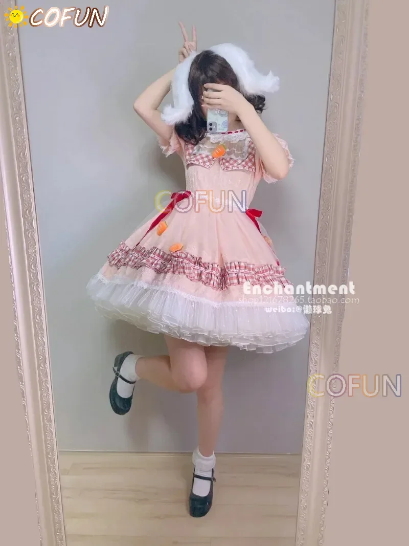 Костюм для косплея RealCos Touhou Project Tewi Inaba с черным кроличьим животом косплей-костюм