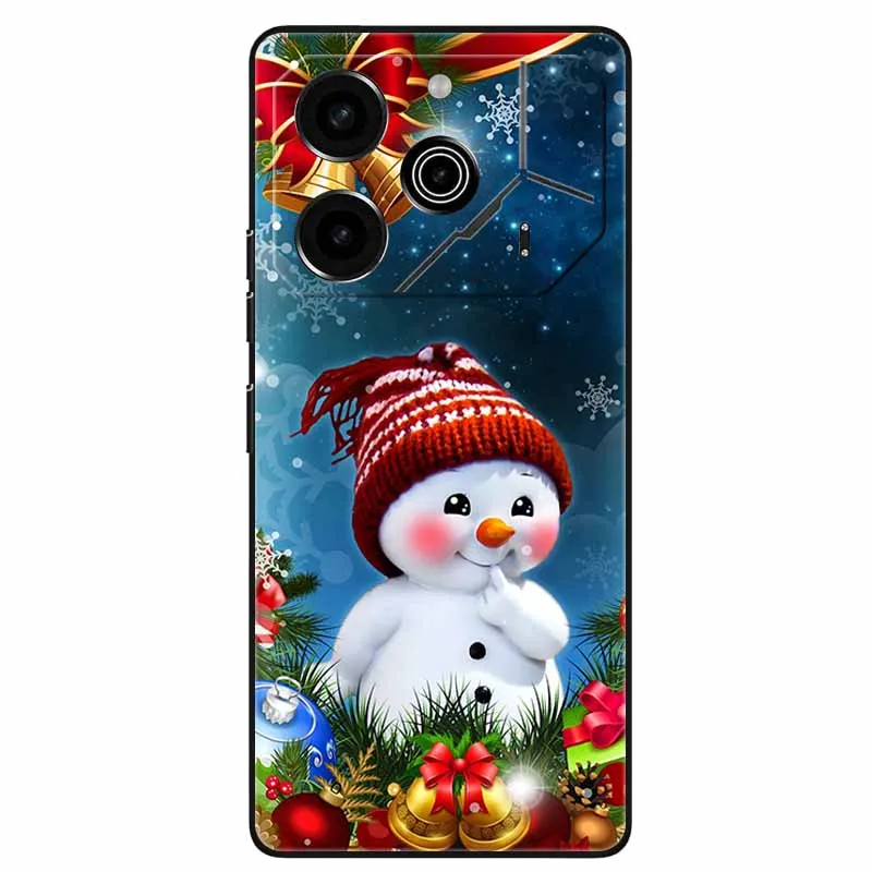 Рождественские телефонные чехлы из силикона ТПУ для Tecno Pova6 Pova 6 Neo 6Pro 6Neo защитный