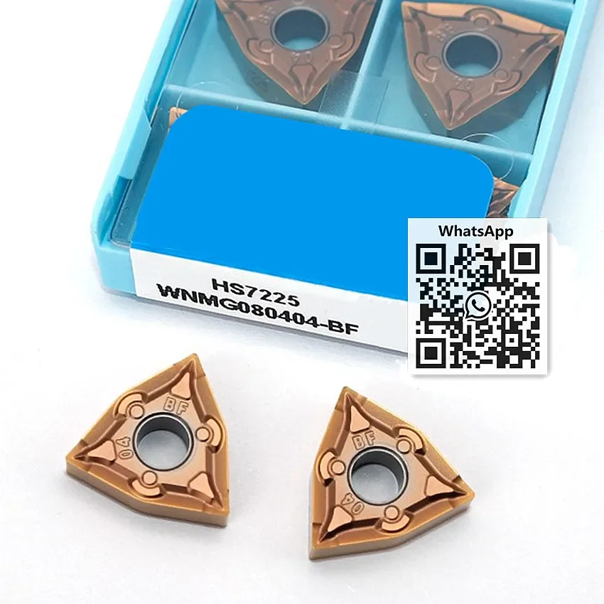 

WNMG 080404 -BF HS7225/WNMG 080408 -BF HS7225 WNMG431 WNMG432 WNMG 080404 WNMG 080408 Твердосплавные пластины HADSTO с ЧПУ Токарные пластины