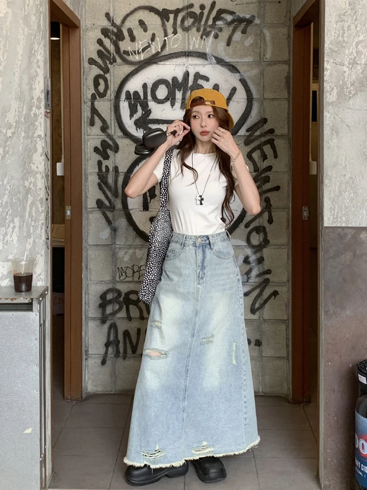 Юбка-трапеция Женская раздельная с завышенной талией и разрезом