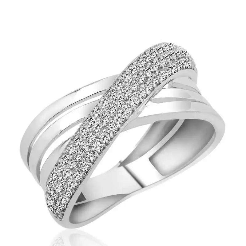 

Silverlina Silver Cross Fancy Lady Ring