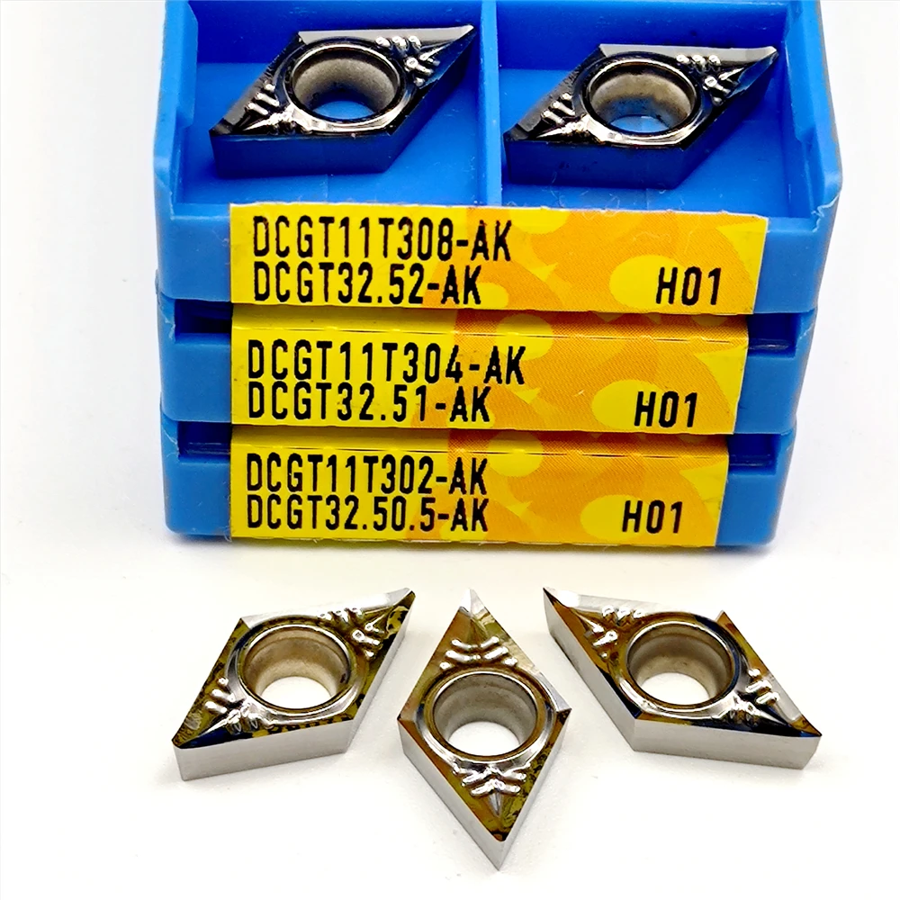 

Твердосплавное лезвие DCGT11T302 DCGT11T304 DCGT11T308 AK H01 Металлический инструмент для алюминия DCGT 11T302 11T304 11T308 Фреза