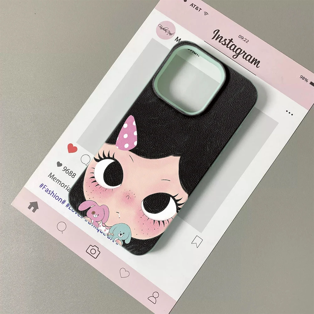 Милый чехол для iPhone 11 12 13 14 15 16 17 Pro Max Plus Air с розовым бантом и креативным художественным дизайном, мягкий чехол-накладка из поликарбоната (art.: 3920dc515006c) - 3920dc515006c