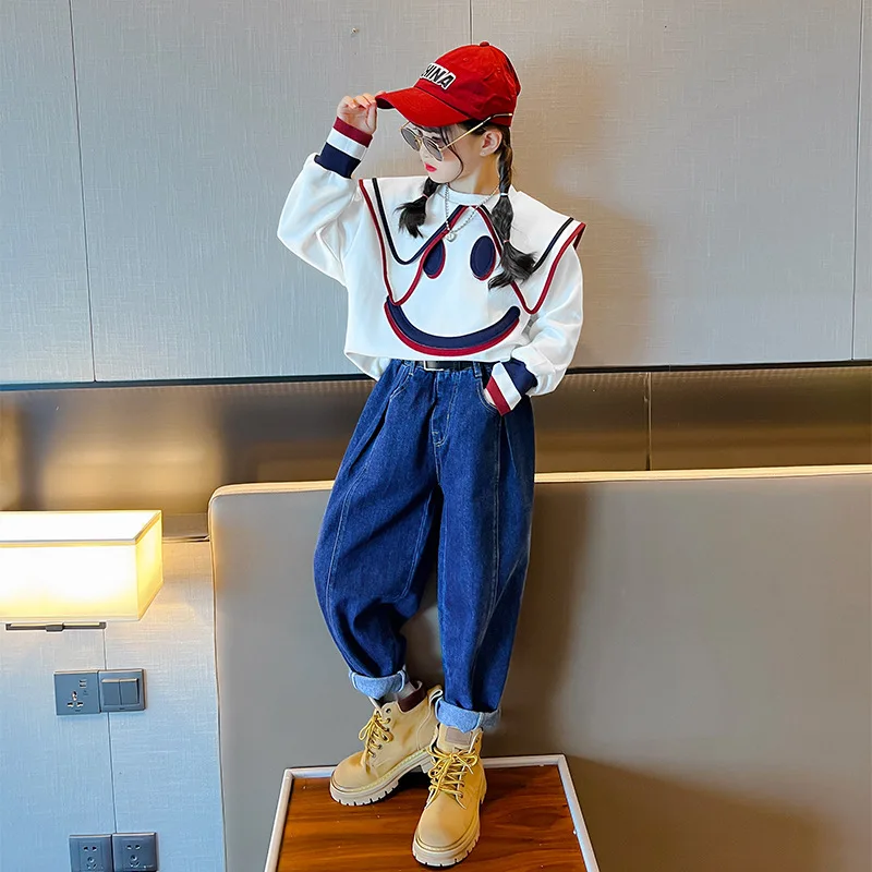 

2 шт./комплект, Детские хлопковые штаны и Свитшот