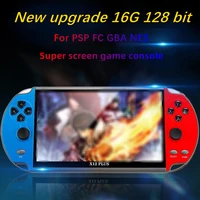 handheld game console enhanced x7x12 plus 16g 7 1 inch hd screen tv connected built in 10000 portable video player for ps1 gba