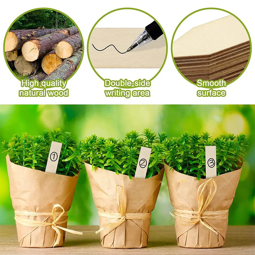 

Multi-functional Garden Pot For Planting Vegetables Stable Wood Plant Markers Labels Vegetable Garden Garden Tools
