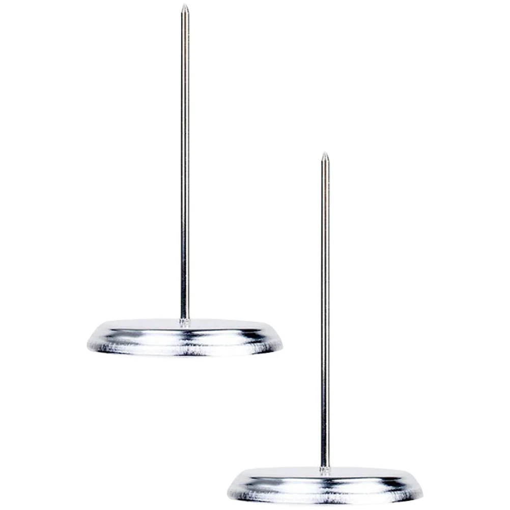 

2pcs Desk Spike Receipts Check Bill Paper Holder Paper Memo Holder Check Spindle