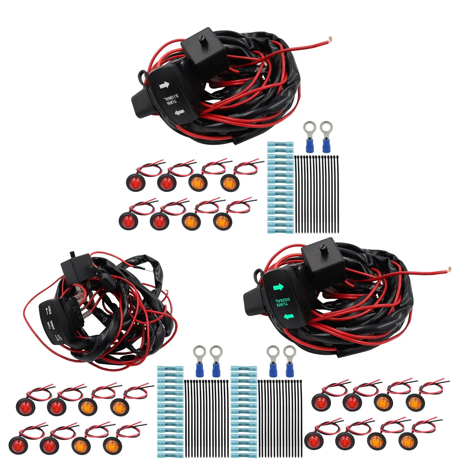 

Turn signal Harness Harness Round Terminal for ATV Replacement Premium