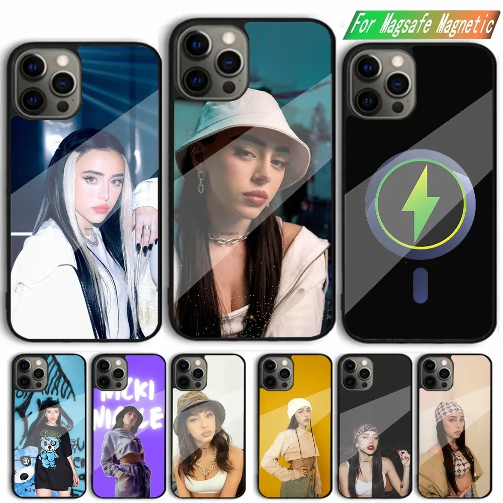 Чехол для телефона Singer N-Nicki Nicole iPhone 15 14 13 12 11 Plus Pro Max Mini Magsafe магнитная Беспроводная