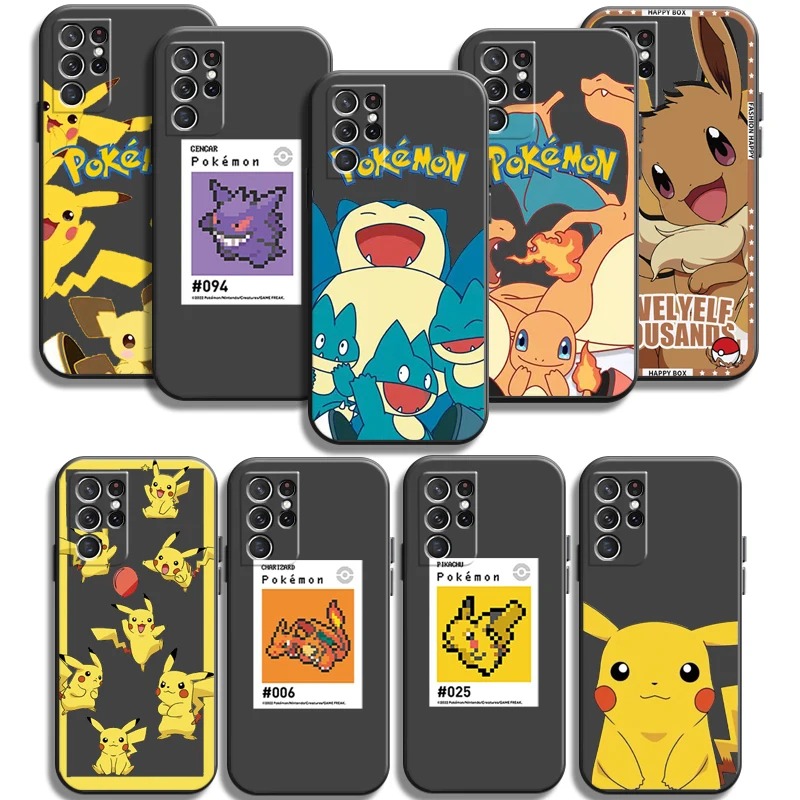 

Pikachu Pokémon Phone Cases For Samsung Galaxy S20 FE S20 Lite S8 Plus S9 Plus S10 S10E S10 Lite M11 M12 Soft TPU Coque