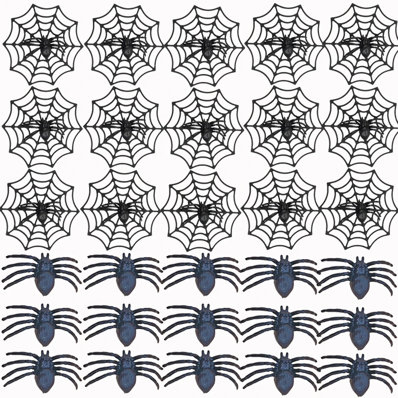 

Хэллоуин Черные Пауки Маленький Реалистичный Декор Ужасов Паутина Дом с Привидениями Бар Вечеринка Атмосфера Реквизит Детские Хитрые Игрушки