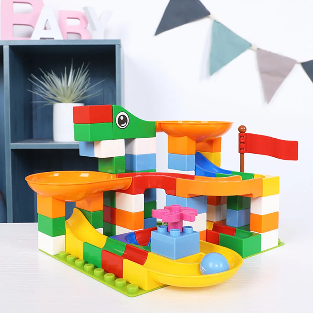 

88pcs Puzzle Baby Early Educational Toy Marble Racing Slide Particle DIY Bricks Plastic Building Blocks Puzzle