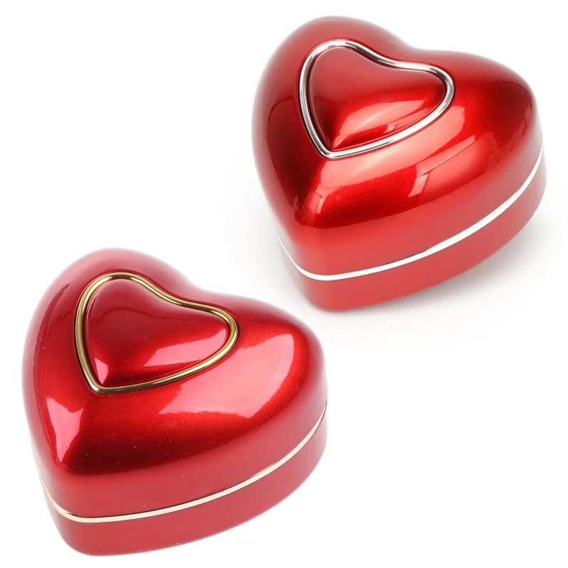 В форме сердца светодиодный светильник обручальное кольцо коробка обручальные