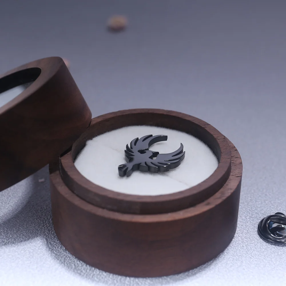 Классическая брошь с тотемом Феникса Tangula из нержавеющей стали мужской амулет