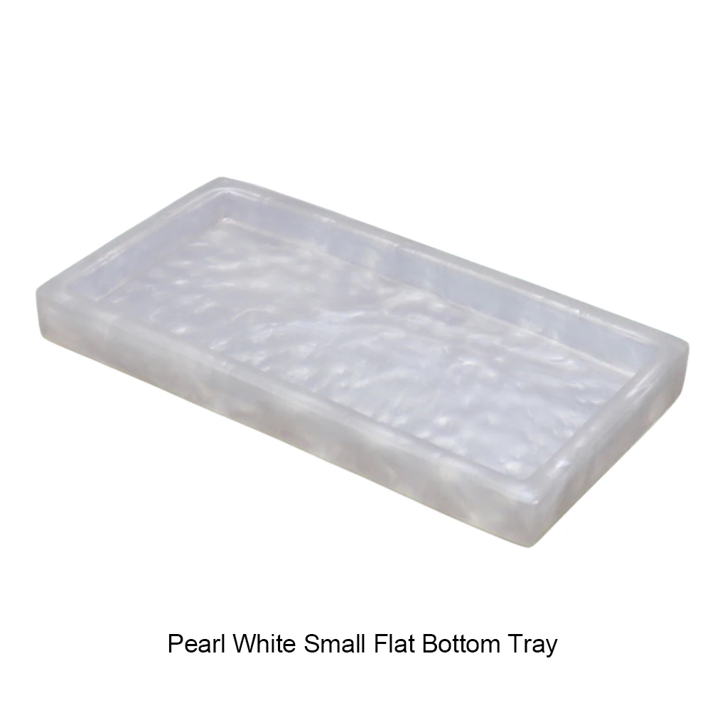 Стильный поднос для ванной комнаты с мраморной текстурой небольших ванных